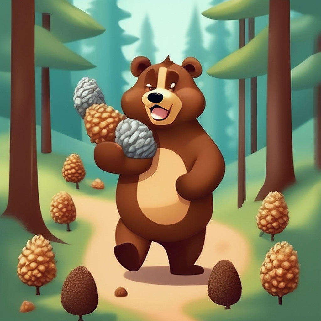 Мишка с шишкой